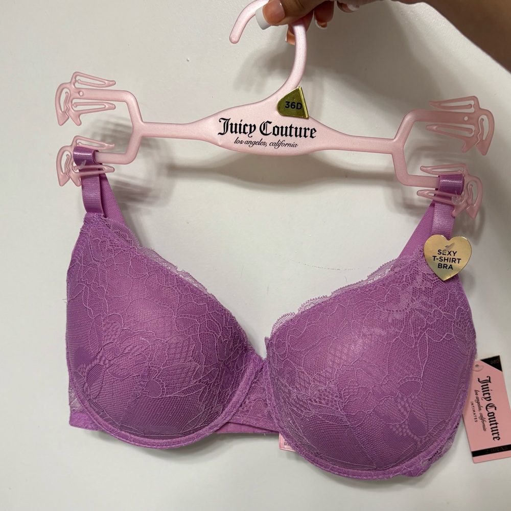 Juicy Couture Lavender Lace T-Shirt Bra